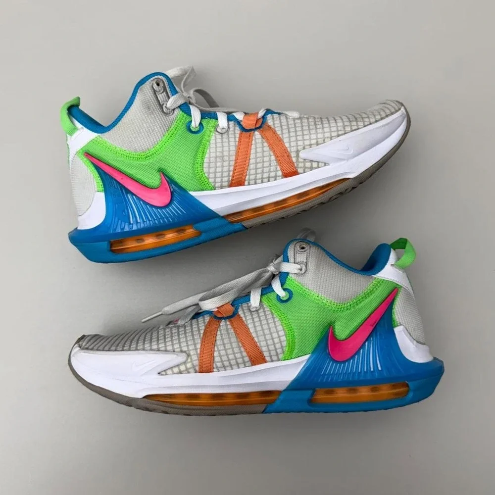 Nike LeBron Witness 7 'Grey Fog Multi-Color' Size 9.5